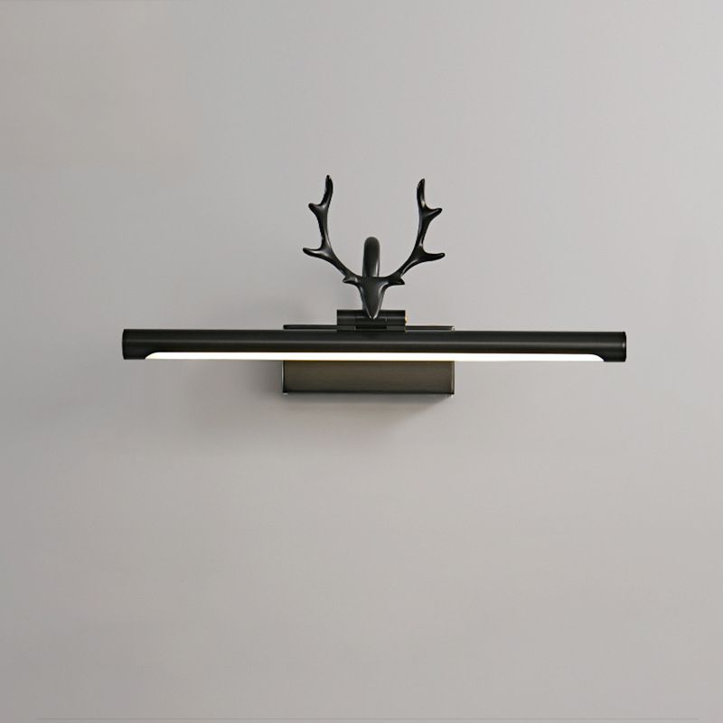 Linear 1-Light Wall Mounted Light Fixture Modern Style Brass Vanity Lighting Ideas