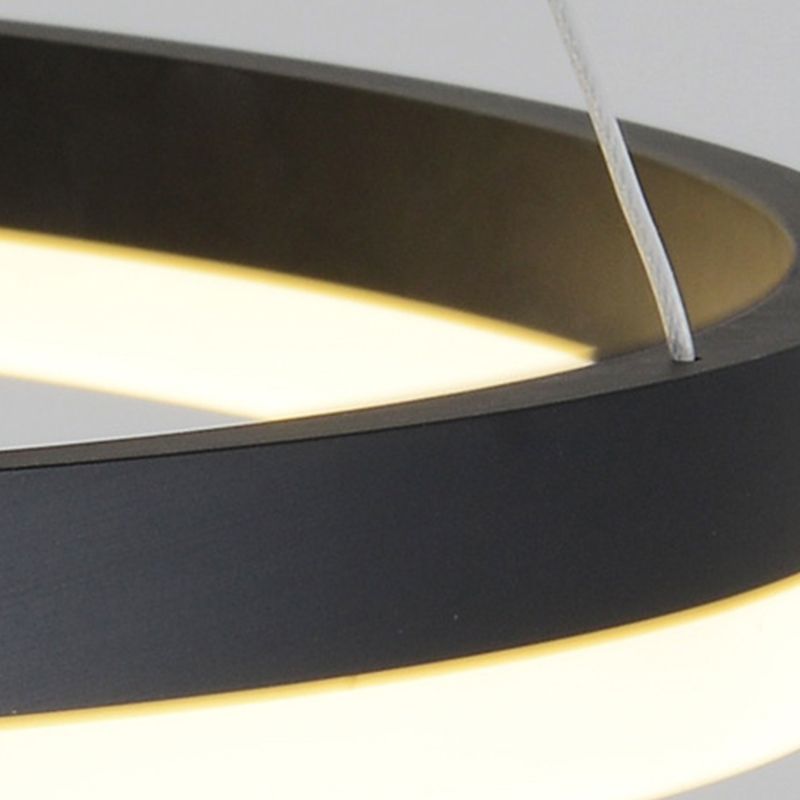 Lampadario circolare contemporaneo lampadario del ristorante il lampadario appeso con ombra acrilica