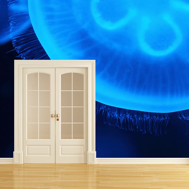 Attractive Wall Mural Jellyfish Printed Drawing Room Wall Mural