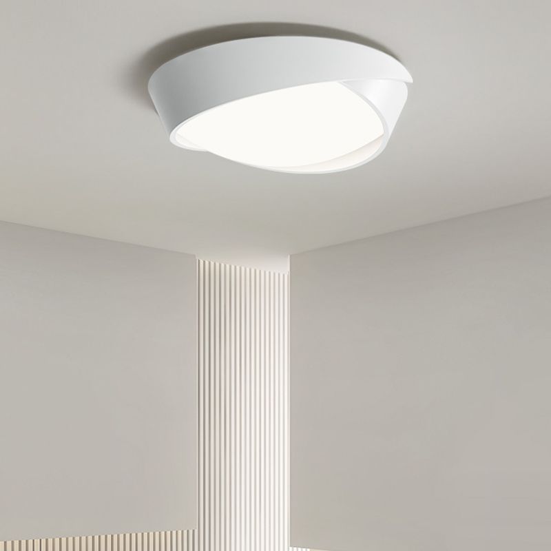 Moderne plafoniere da incasso in metallo con montaggio ad incasso con paralume in acrilico