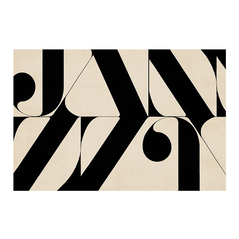 Modern Abstract Rug Polyester Brown Rug Stain Resistant Rug for Living Room