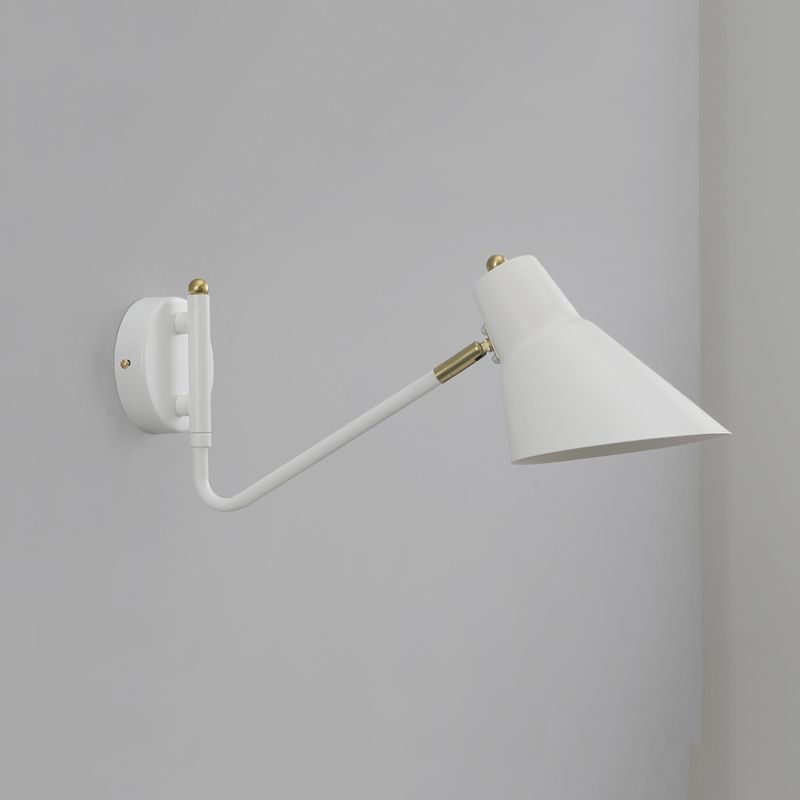 Modern Wall Sconce Geometric Shape Wall Light with Metal Shade for Living Room