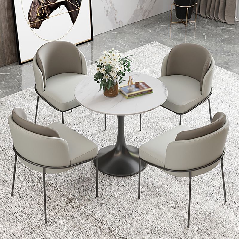 Contemporary 1/3/4/5 Pieces Dining Set Round Dining Room Table Set