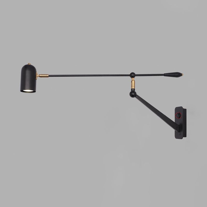 Moderner Stil Verstellbarer geometrische Wandlampe Metall 1 Leichte Wandmontagelampen