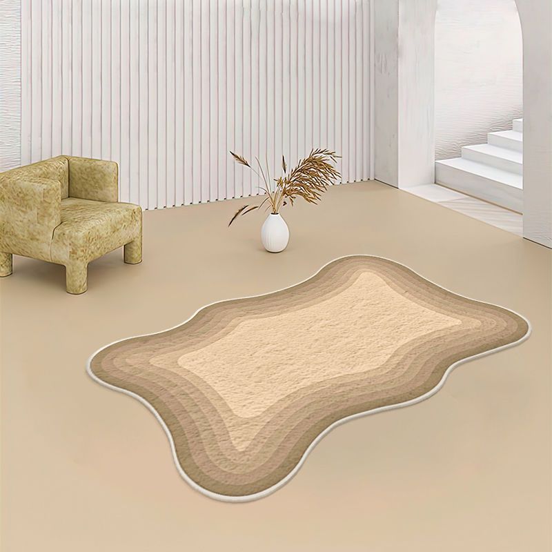 Nordic Ombre Pattern Rug Polyester Indoor Rug Non-Slip Backing Area Carpet for Home Decoration