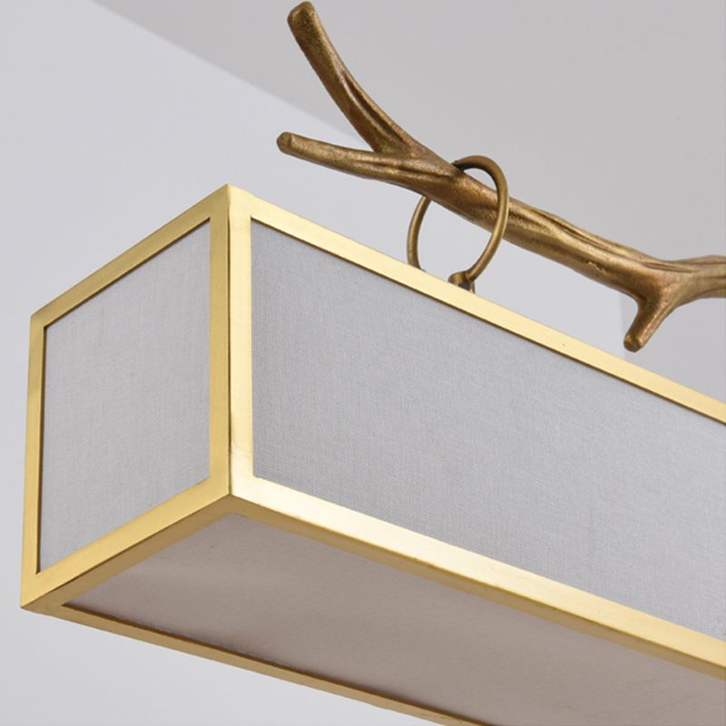 Luci a sospensione a sospensione in metallo in ottone lampade appese lineari moderne per sala da pranzo