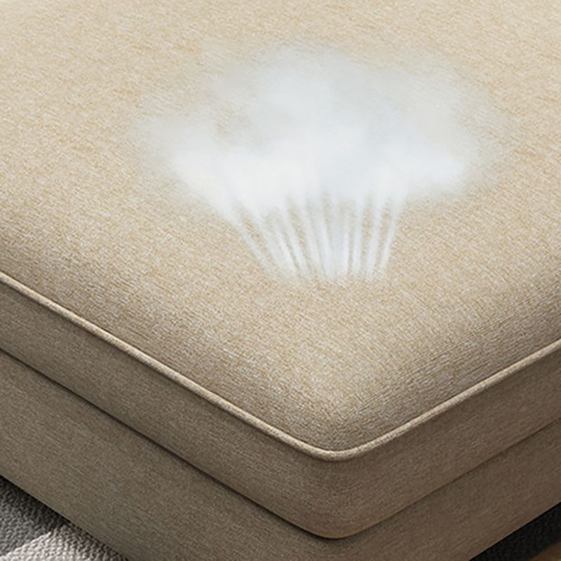 Contemporaneo a forma di L sezionale con cuscini dollari per quattro persone