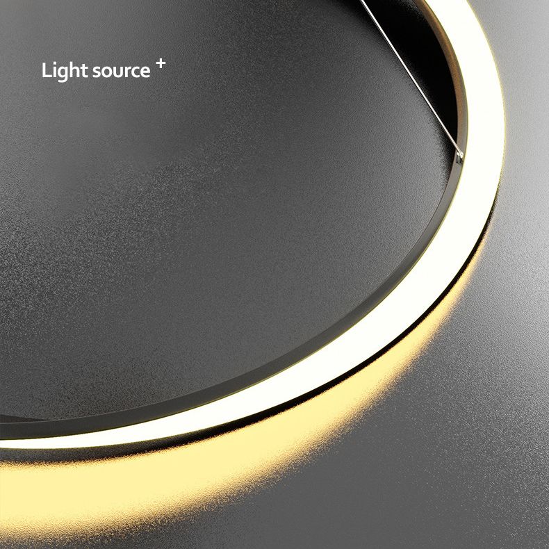 Modern Fashionable Linear LED Hanging Lamp Wrought Iron Indoor Pendant Light with Acrylic Shade