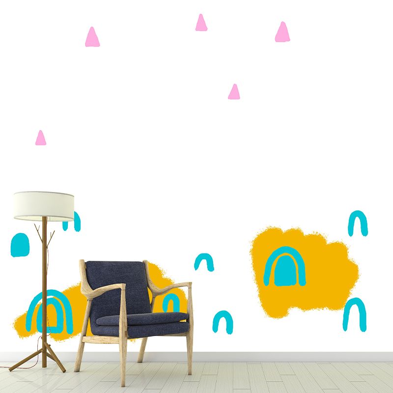 Waterproofing Abstract Wall Mural Childrens Art Non-Woven Fabric Wall Decor, Made to Measure