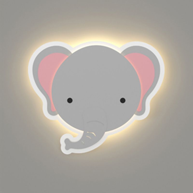 Modern Style Unique Shape Wall Sconce Metal 1 Light Sconce Lighting for Children's Room