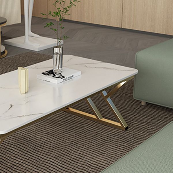 Modern Trestle Coffee Table SlateRectangle Coffee or End Table
