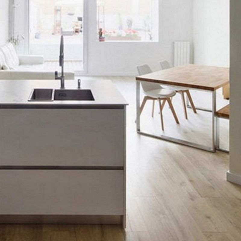 Rectangle Luxury Dining Table Fixed Table with Double Pedestal