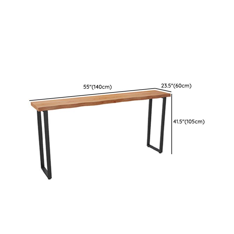 Industrial 1/2/6 Pieces Bar Table Set Wood Counter Table with High Stools