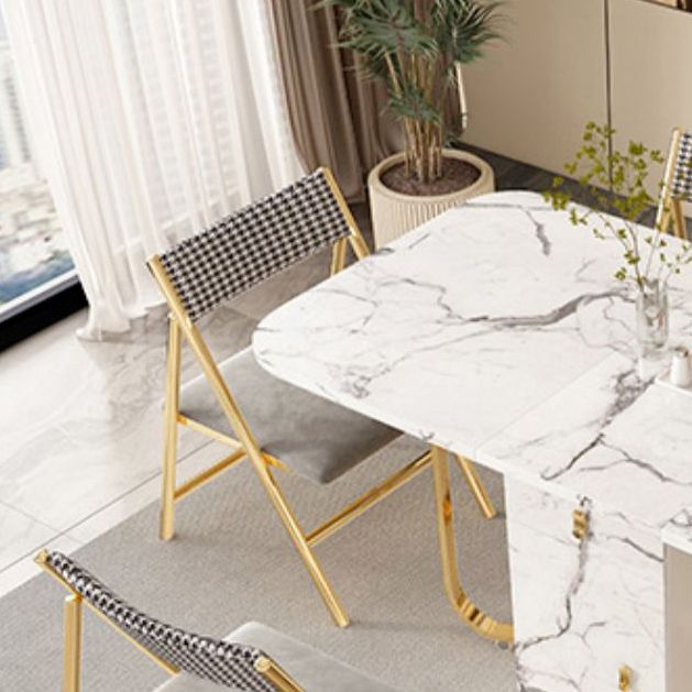 Extendable Dining Table Set 3/7 Pieces Dining Set for Kitchen