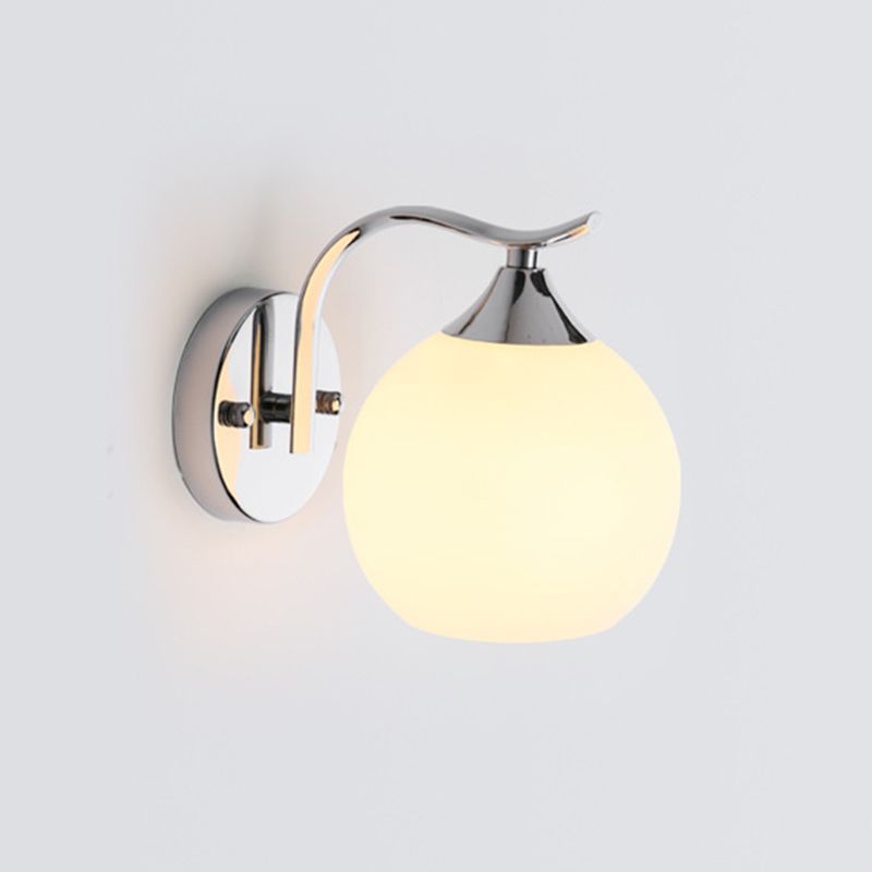 Satin Opalglas Kuppelleuchte Leuchte einfache Stil Korridor Wandhalterung Lampe
