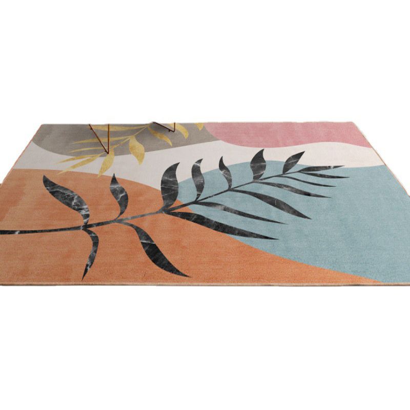 Farbblock Geometrischer Teppichbereich Teppich Polyster Haustierfreundlich Easy Care Area Teppich