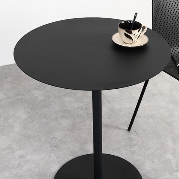 Medieval Modern Style Pedestal Base Round/square Metal Table Black Side Table