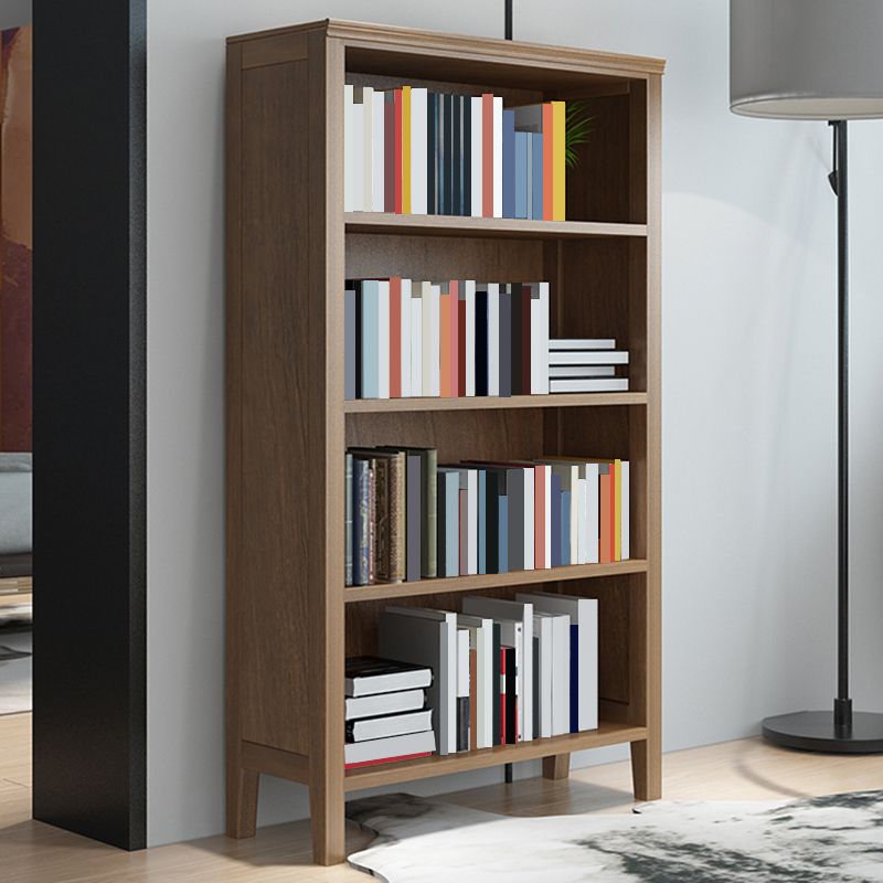 Solid Wood Rectangle Bookcase Nordic Style Storage Bookshelf