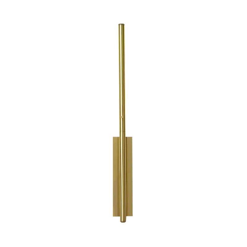 Metal Linear Wall Sconce Lighting Contemporary 1 Head Gold LED Wall Light Fixture for Bedroom
