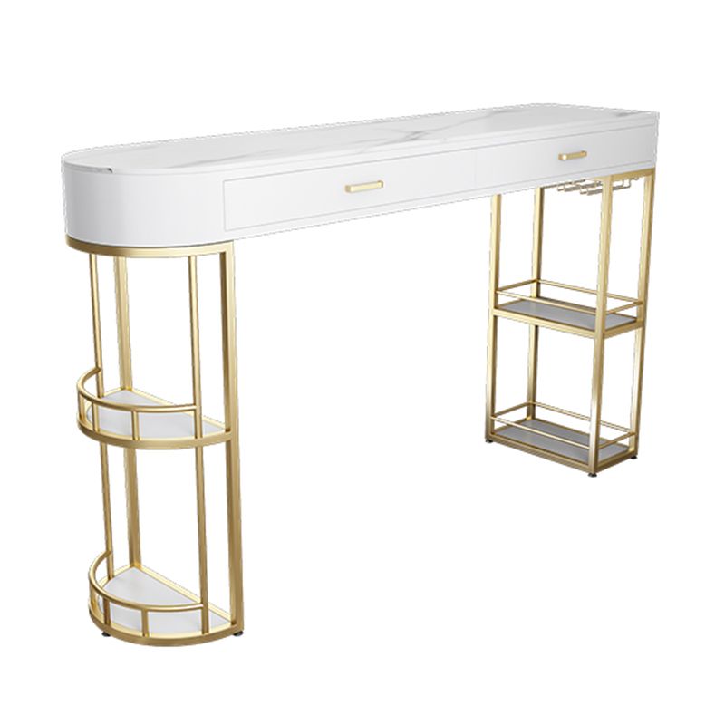 Modern Style Bar Table Set 1/2/3 Pcs Stone Specialty Bar Set for Indoor