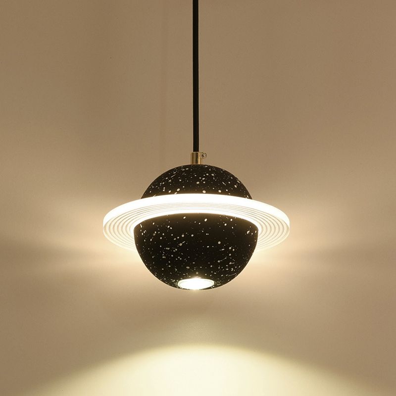 Modern Style Spherical Shape Hanging Light Stone Hanging Lamp for Bedroom