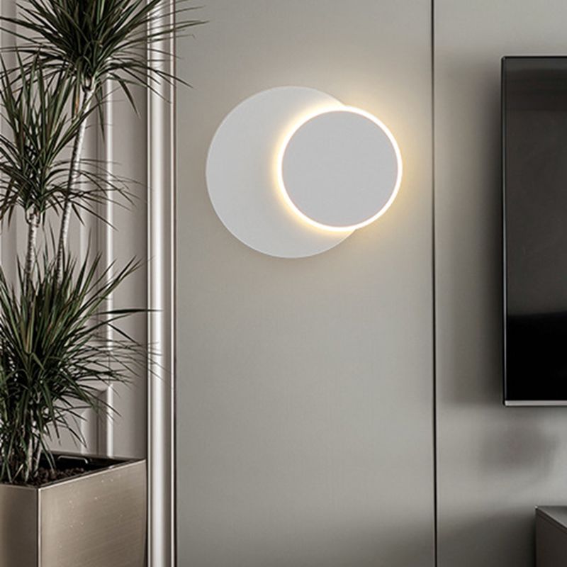 Modern LED Wall Mount Light 1-Light Wall Sconce Light with Acrylic Shade for Bedroom
