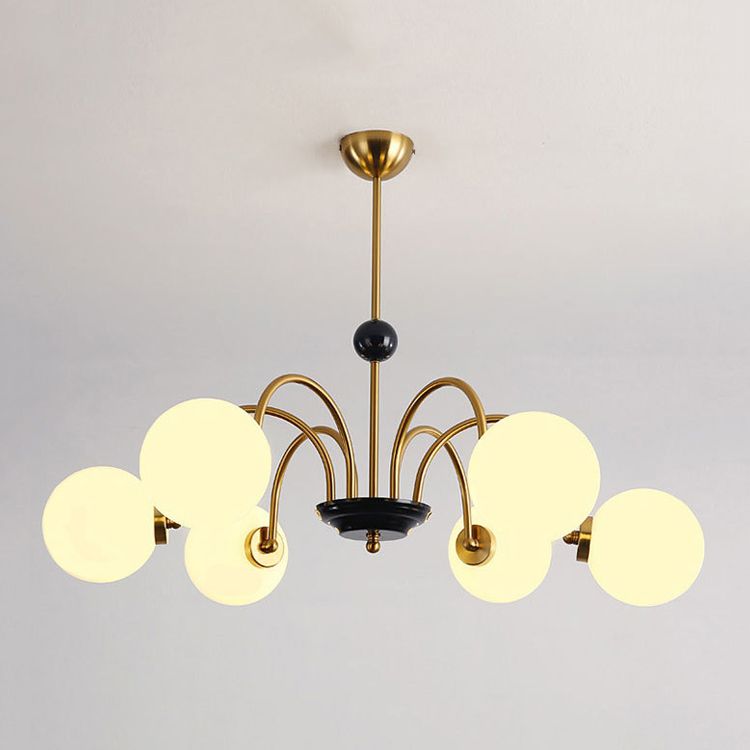 Modern Hanging Pendant Lights Simplicity Style Glass Shade Chandelier Light