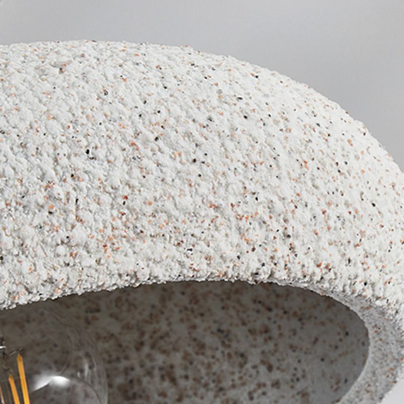 Resin Dome Shade Ceiling Semi Flush 1 - Light Industrial Semi Flush Mount