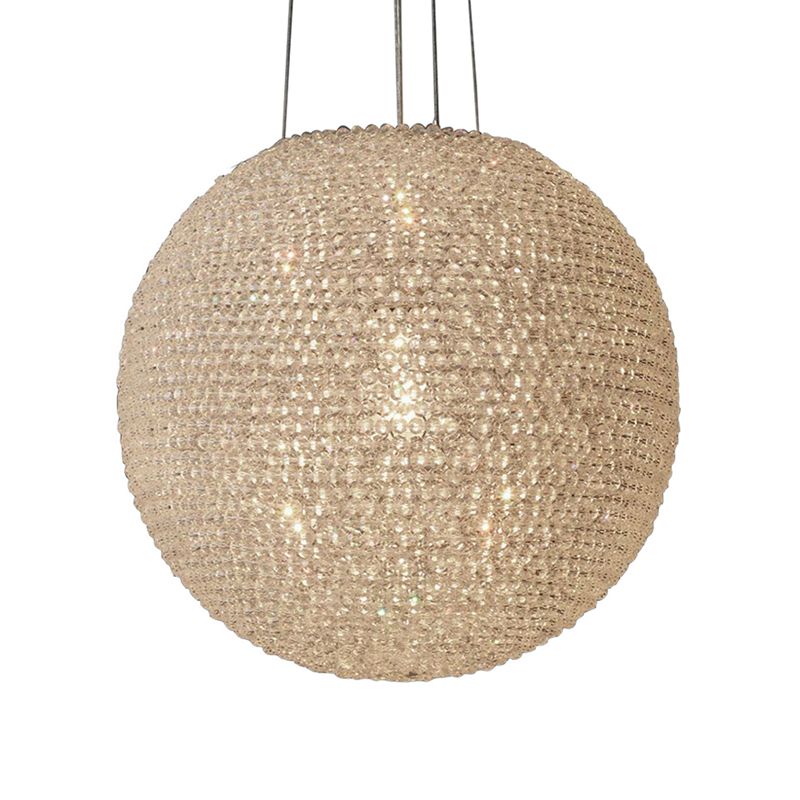 Metal White Chandelier Pendant Light Globe 2 Lights Minimalism Drop Lamp for Bedroom