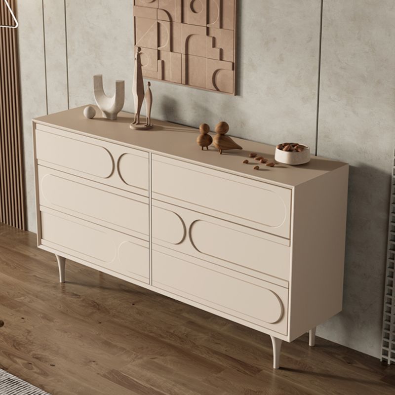 Modernism Horizontal Double Dresser Dresser with Drawers Storage for Bedroom