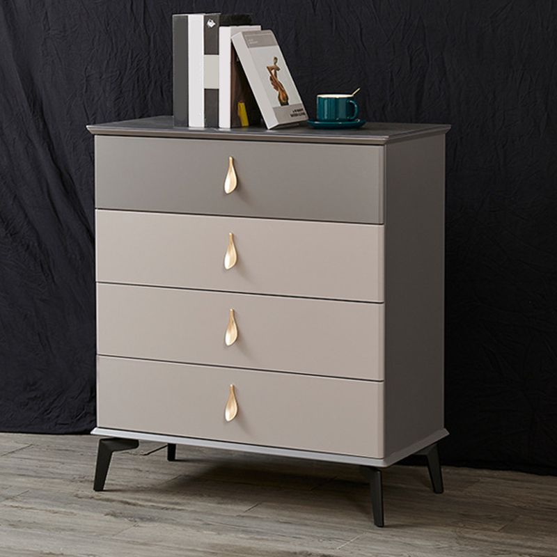 Contemporary Chest Wood Storage Chest Dresser with Soft-Close Drawers