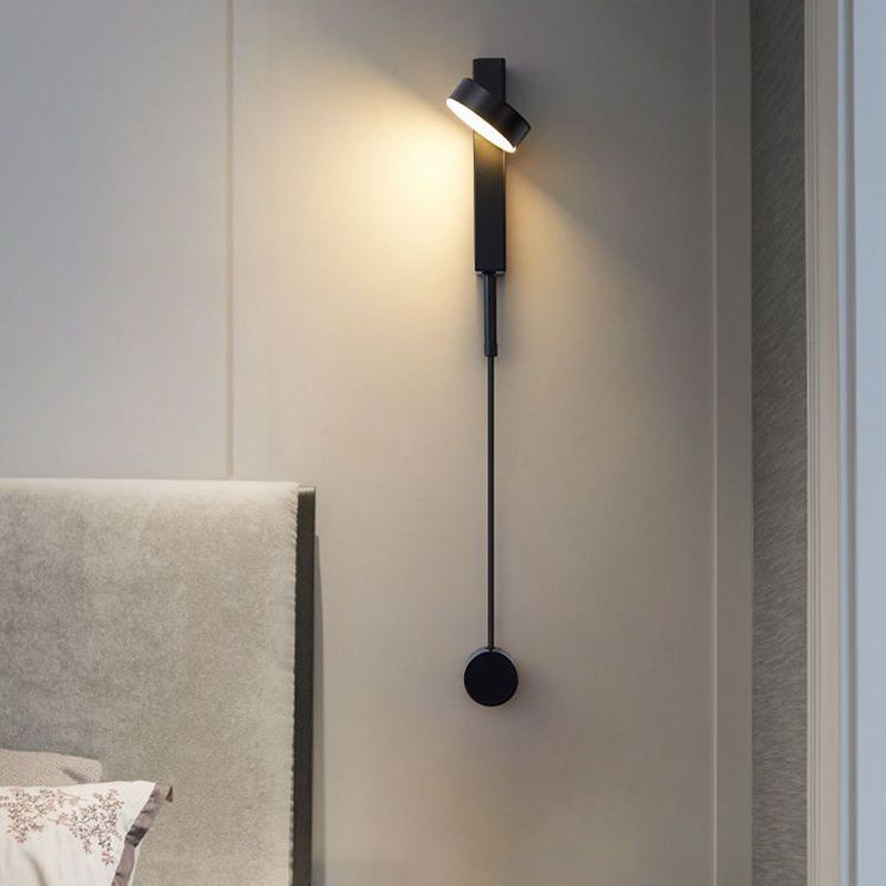 Modern Simple Metal Wall Light Circle Shape Rotatable Wall Lamp for Living Room