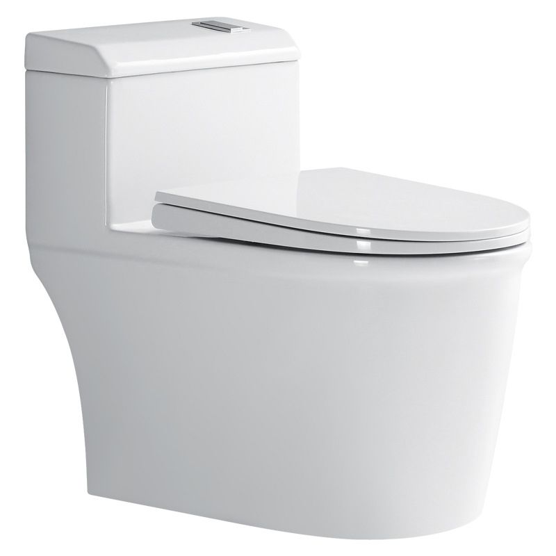 Traditional Ceramic Flush Toilet One Piece Toilet Bowl for Bathroom