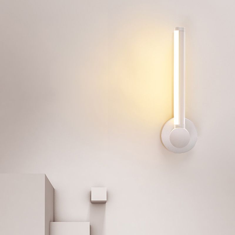Modern Simple Aluminum Wall Light Strip Shape LED Rotatable Wall Lamp for Living Room