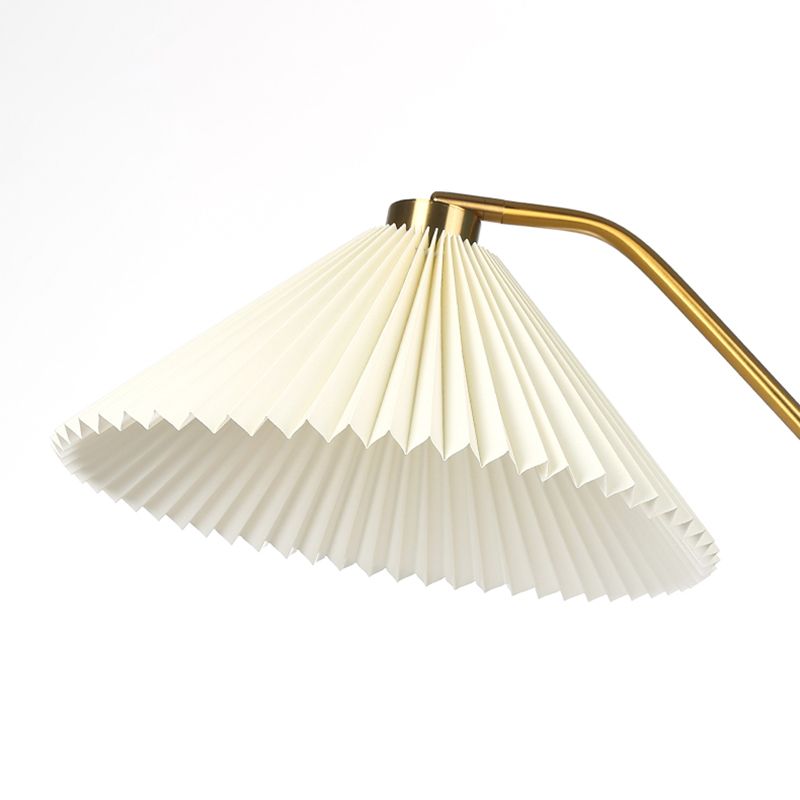 1 lampadaire à cône léger modernisme tissu lampadaire réglable pour le salon