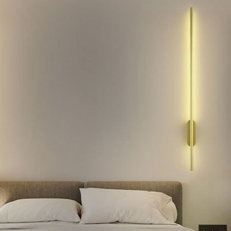 Acconde da parete da parete lineare a 1 illuminazione a 1 luce in oro
