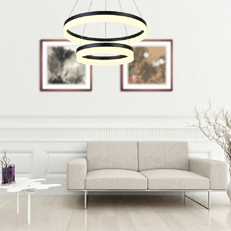 Stile moderno a pendente a pendente a pendente mutile Metal Mutil Luci sospese Apparecchio di illuminazione sospeso