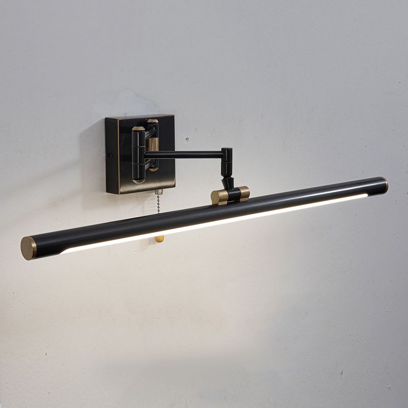 Modern Vanity Light Fixture Linear Metal 1-Light Wall Mounted Light Fixture