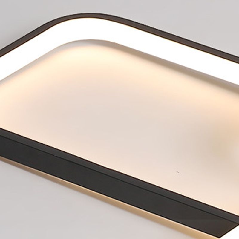Plafonnier géométrique en métal plafonnier LED moderne pour salon