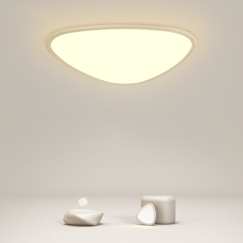 Metal Geometric Shape Flush Ceiling Light Modern Style 1 Light Flush Mounted Lighting