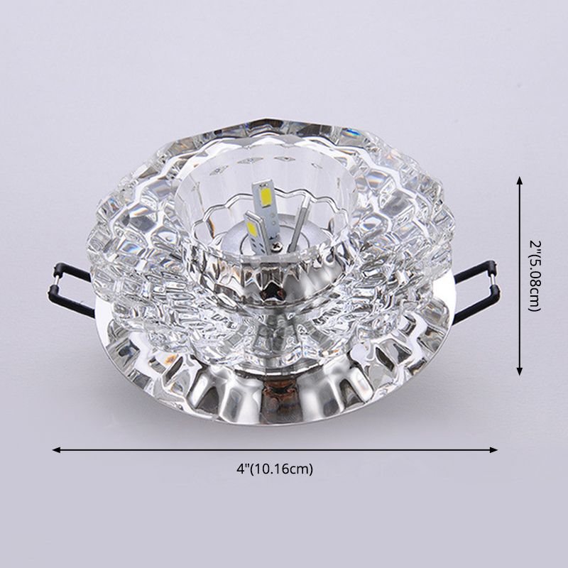 Ultradunne inbouw plafondlamp Moderne kristallen inbouw voor woonkamer