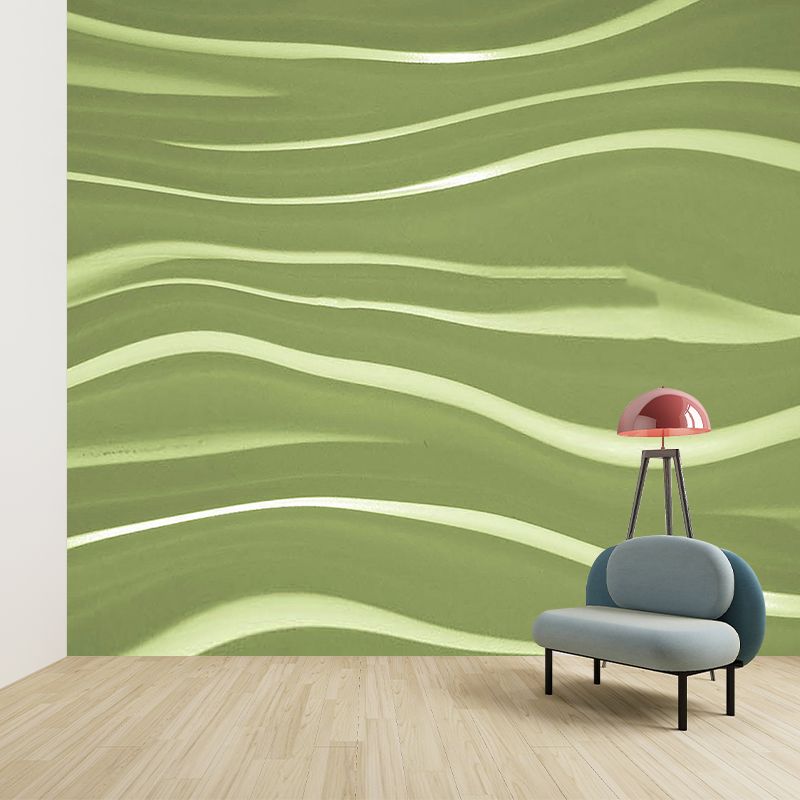 Wavy Line Abstraction Wall Mural for Living Room Wall Decor, Made to Measure