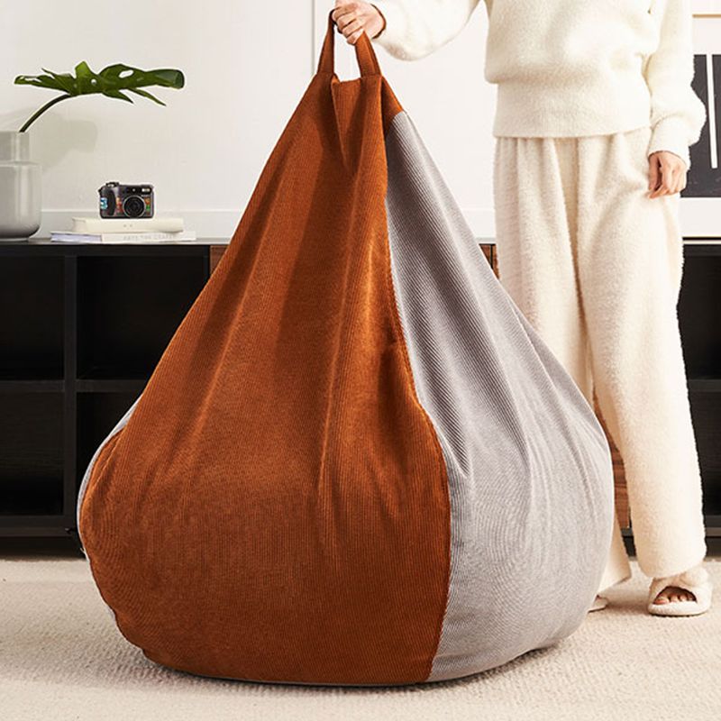 Corduroy Parsons Chair Convertible Stacking Chair for Living Room