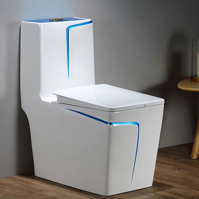 Simple Household Toilet Ceramic Siphon Jet Toilet with Pumping Mute Water-saving