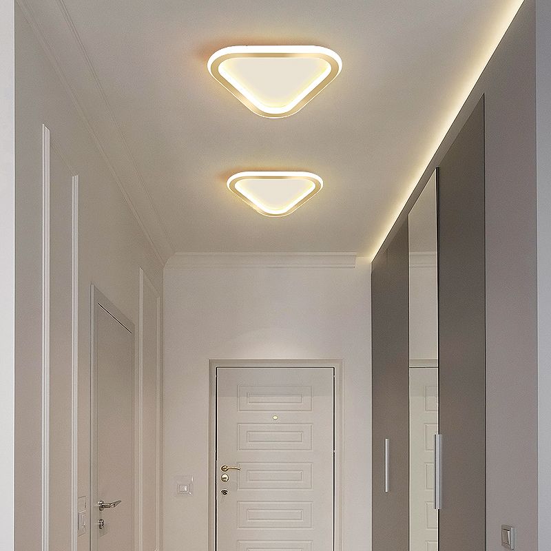 Plafonnier LED Ultra-mince à 1 lumière, nouveau plafonnier moderne en fer pour couloir
