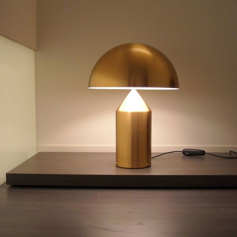Lampada da comodino Hemisphere Lampada da lettura moderna in metallo da 10"/15" di larghezza a 3 teste, in oro