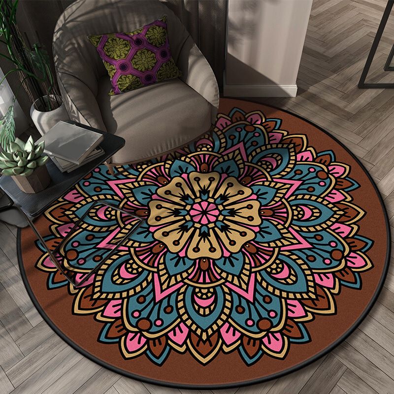 Tappeto glamour a strati di fiori a strati moquette con lavaggio antiscivolo a strati multicolori multicolore