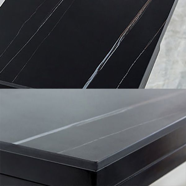 Nordic Rectangle Bar Table 42-inch Height Iron Pedestal Bistro Table