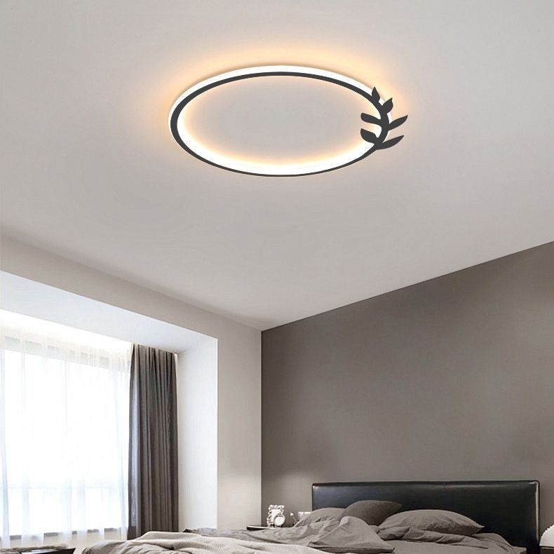 Luminaire encastré circulaire en métal, luminaire de plafond à LED de Style moderne