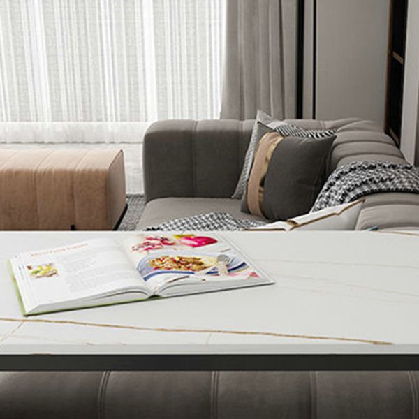 Contemporary Bar Table Rectangle Pub Table for Indoor and Breakroom